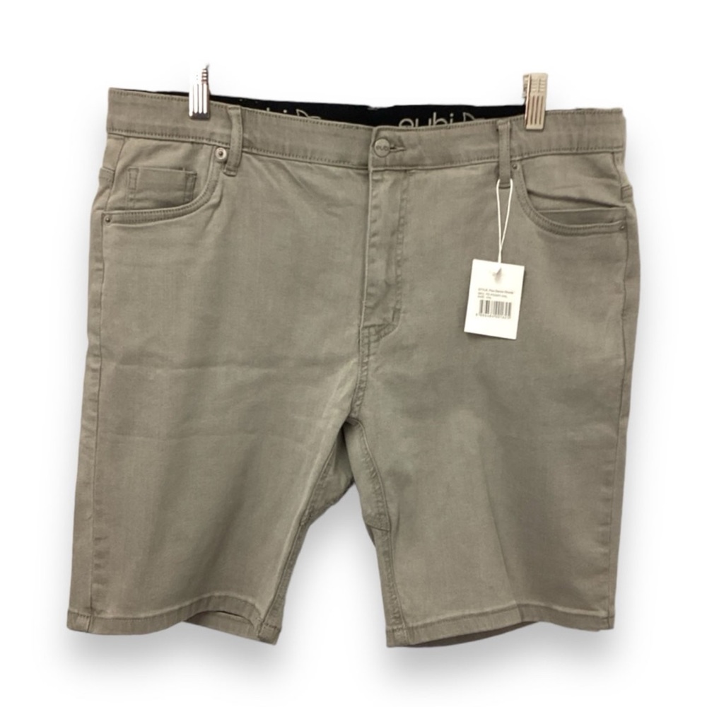 Eubi Mens 9” Go Anywhere Flex Denim Short, Faded Gray, size XXL